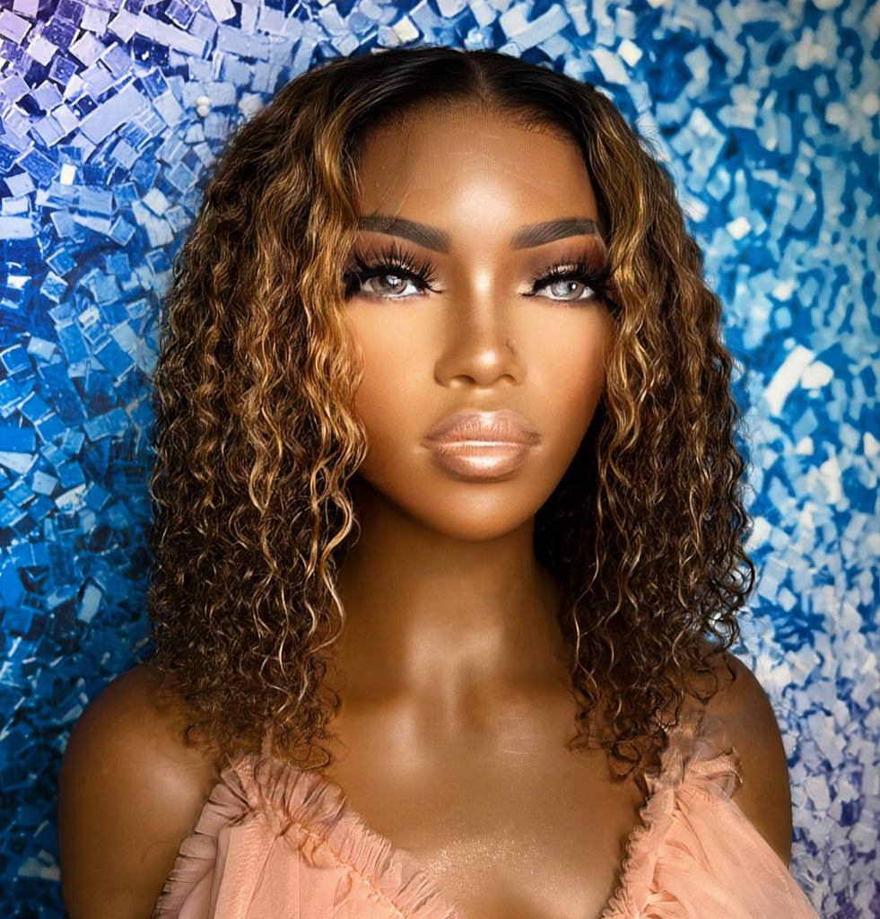 The “Curl Crush Caramel ” Wig (Pre-order/ Available in 5-7 business days)