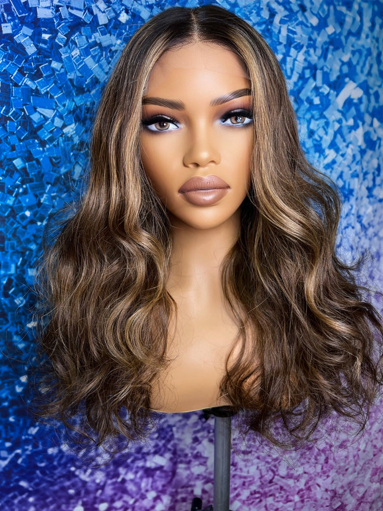 The "Golden Mocha Muse" Wig (Pre-order/ Available in 5-7 business days)