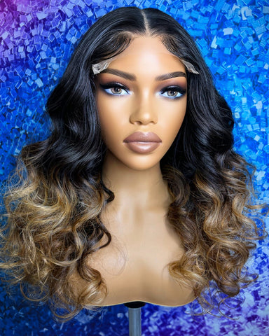 The Luxe U-Part Wig w/ Highlights